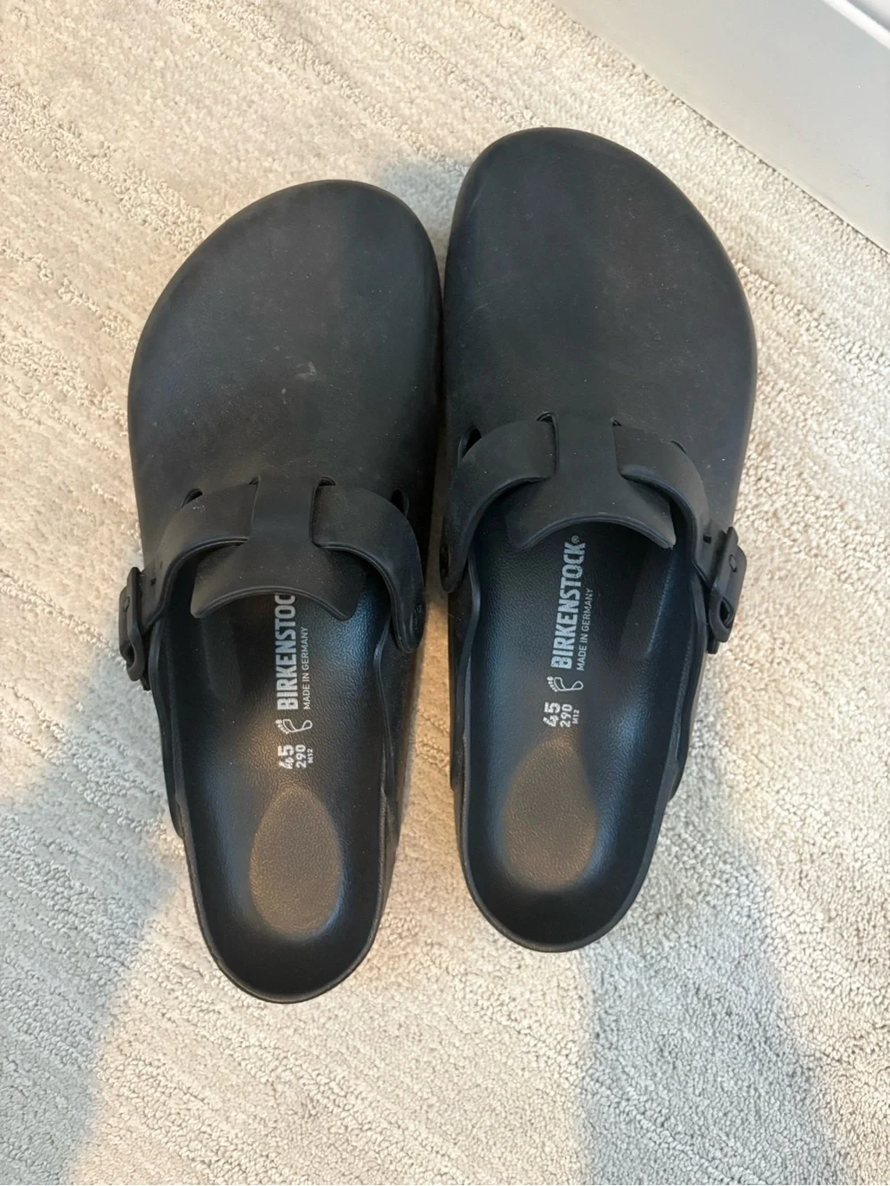 Birkenstock Black EVA Slip-On Clog EU Size 45